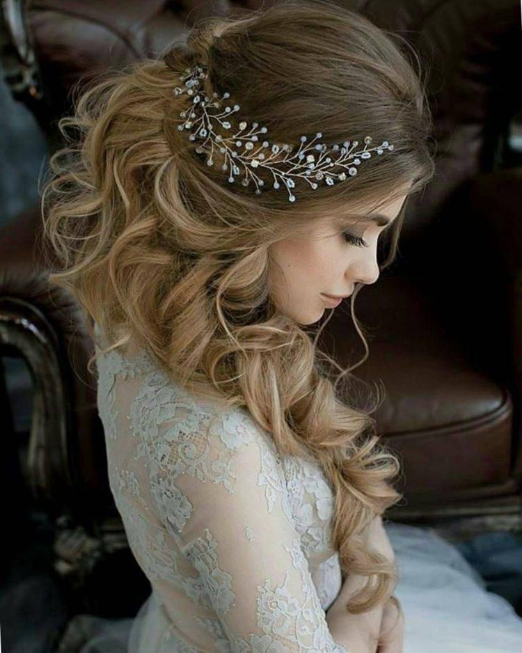 100 стильных идей свадебных причесок на длинные волосы